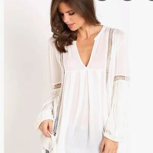 Free People / Just The Two Of Us White Tunic / L